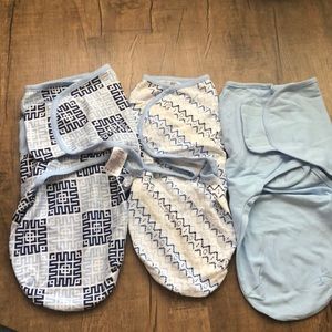 3 swaddling cloths with Velcro